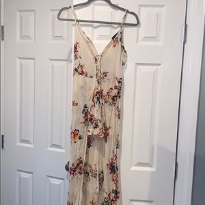 Love Tree Maxi dress with open front